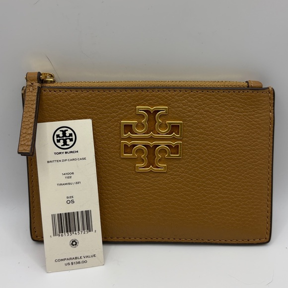 Tory Burch Britten Zip Card Case Wallet - Picture 4 of 4